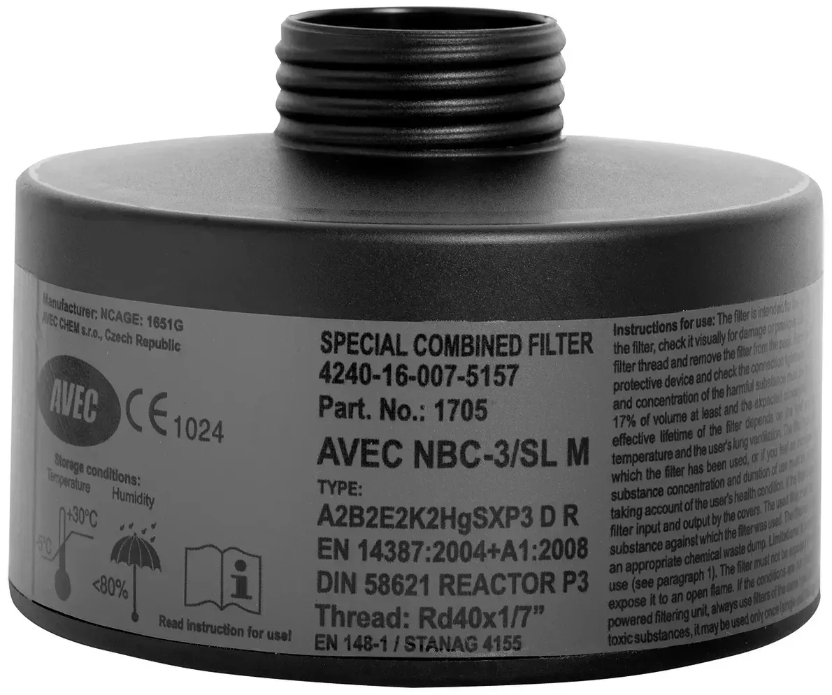 2-25 Фільтр типу “NBC-3/SL M” (А2В2Е2К2HGSX P3 D R) - Зображення 1